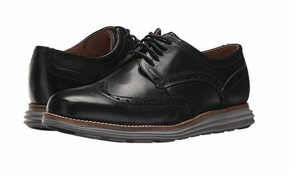 cole haan original grand black wingtip oxfords