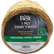  1 -Do it Best 1-Ply x 2500 Ft. Tan 100 Natural Sisal Fiber Twine 742619