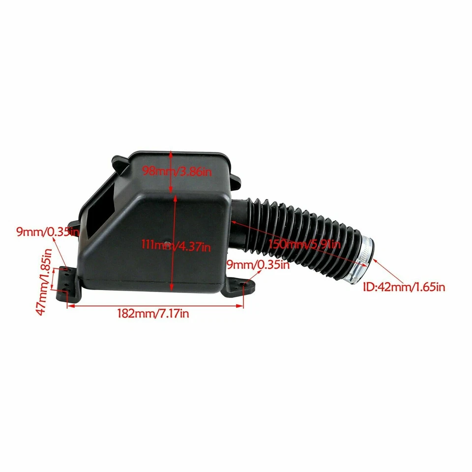 1 5/8" 42mm Air Filter Box for GY6 150cc ATV Go Kart Quad Scooter Pit Dirt Bike - Image 2 of 4