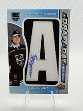 2022 UD SP Game Used Samuel Fagemo #DDM-SF Draft Day Marks Rookies #'d /35