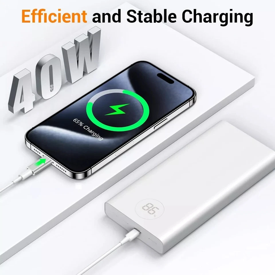 Convertidor adaptador cargador USB-C macho 8 pines hembra a tipo C para iPhone Android Foto 4 de 4