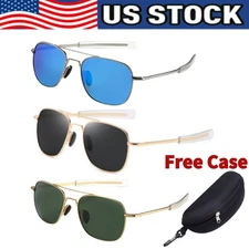 Aviator Sunglasses Premium Military Pilot Ultraviolet Mens Polarized Sunglasses