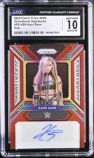 Kairi Sane 2024 Panini Prizm WWE Sensational Signtures Red 91/99 CGC 10 Auto 10