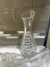 BLOCK •24% Full Lead Crystal• Coil Wine Carafe Heavy Contemporary Design