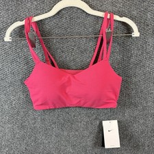Nike Alate Bra Womens Small Pink Strappy Training Athletic Top DO6608-666