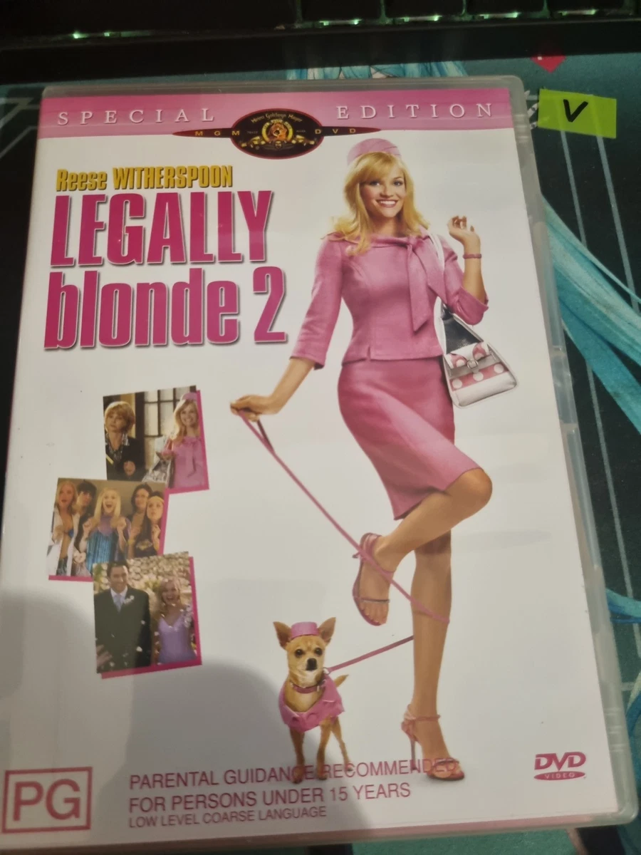 Legally Blonde 2: Red, White & Blonde (DVD 2003) Region 4 Comedy, Reese Withersp