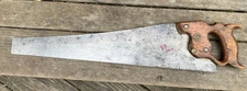 Vintage Disston D-8 Hand Saw 22" Crosscut 10 TPI