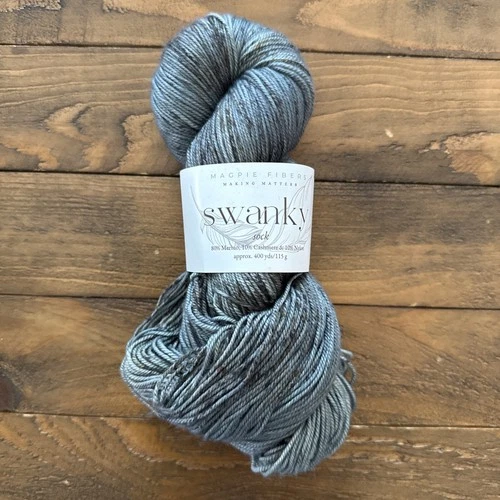 Magpie Fibers Swanky Sock Yarn Skein, "Voices Carry" Colorway, 400 yds/115 grams - product listing photo