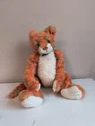 Vintage 2000 TY Classic ALLIOOP Rare Large Plush Orange Cat Green Bow Blue Eyes