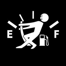 2-Pack White Funny Reflective Fuel Tank Stickers, Hilarious Decal for Most Car 