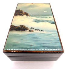 'Musical Memories' The American Music Box Company Vintage Wood Music Box WORKS