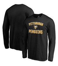 Pittsburgh Penguins Fanatics Men’s Long Sleeve Black T-Shirt Big & Tall 4XL New