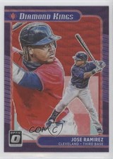 2021 Panini Donruss Optic Diamond Kings Red Wave Prizm Jose Ramirez #8 0h29