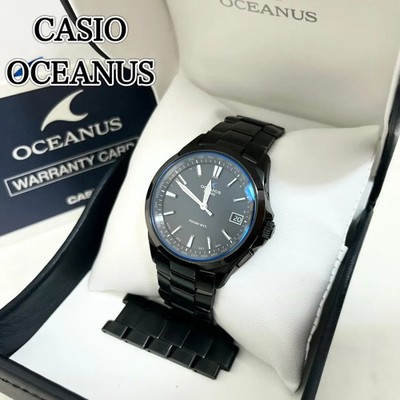 CASIO OCEANUS OCW-S100 Solar Powered Radio Herren Armbanduhr Analog Titan Geb...