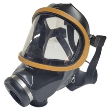 MSA 7-203-3 Ultravue Full Face Single Port Respirator Gas Mask ~ Large