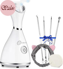 Nano Ionic Face Steamer - Warm Mist Humidifier for Deep Facial Cleansing - 4 Pie