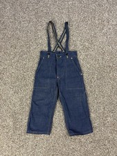 Vintage Overalls Denim Jeans Sanforized One Pocket Deadstock Kids Display Rare