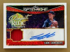 CAM CAMINITI RC Patch Auto 🔥 2025 Leaf Optichrome Prospect Relic 2/2 #PR-CC1 🔥