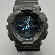 Casio G-Shock Mens Watch 48mm Analog Digital Blue Hands 5081 GA-100C New Battery