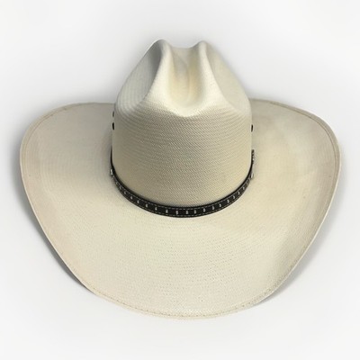 Justin 30X Straw Cowboy Hat Size 7 56cm Ivory Western Milano Authentic Rare