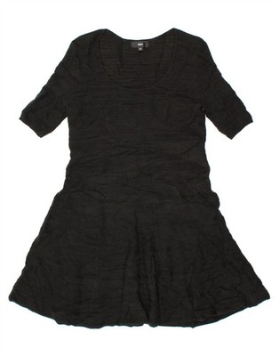 Mossimo Damen Pullover Kleid UK 20 2XL Schwarz Acryl AJ07