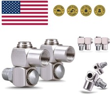 1/4" NPT 360 Degree Swivel Air Hose Connector, 1/4 Inch Industrial Swivel Air...