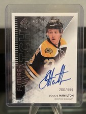2013-14 SP Authentic Dougie Hamilton Future Watch #/999 SP #304 Rookie RC Auto