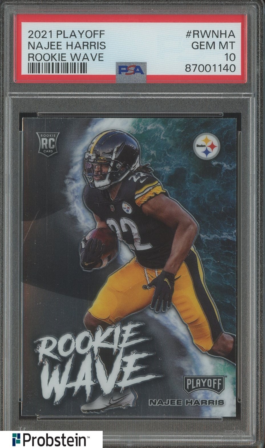 Najee Harris Panini Playoff Rookie Wave #RWNHA Base