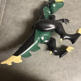 LEGO Dino Attack T-Rex  (7477) Black and Green  Eyes Light Up Red Vintage 12"