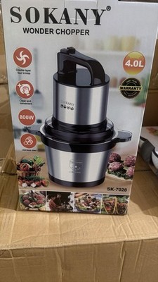 New SOKANY 4L Meat grinder Electric Meat Grinders Stainless Steel Wonder Chopper