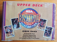 1991-92 Upper Deck Basketball  Sealed Jumbo Box