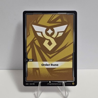 League Of Legends Riftbound Origins Order Rune 214/298 Regular TCG