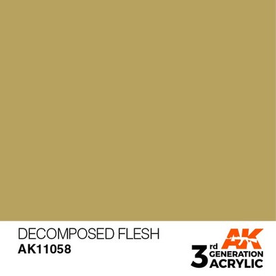 AK Interactive 3rd Gen Acrylic AK11058 Decomposed Flesh 17ml