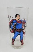SMC2 Vintage 1975 SUPERMAN Drinking Glass From PEPSI
