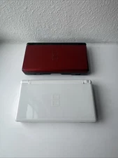 (LOT OF 2) DS Lites, Red/Black + White USED CONDITION SEE IMAGES