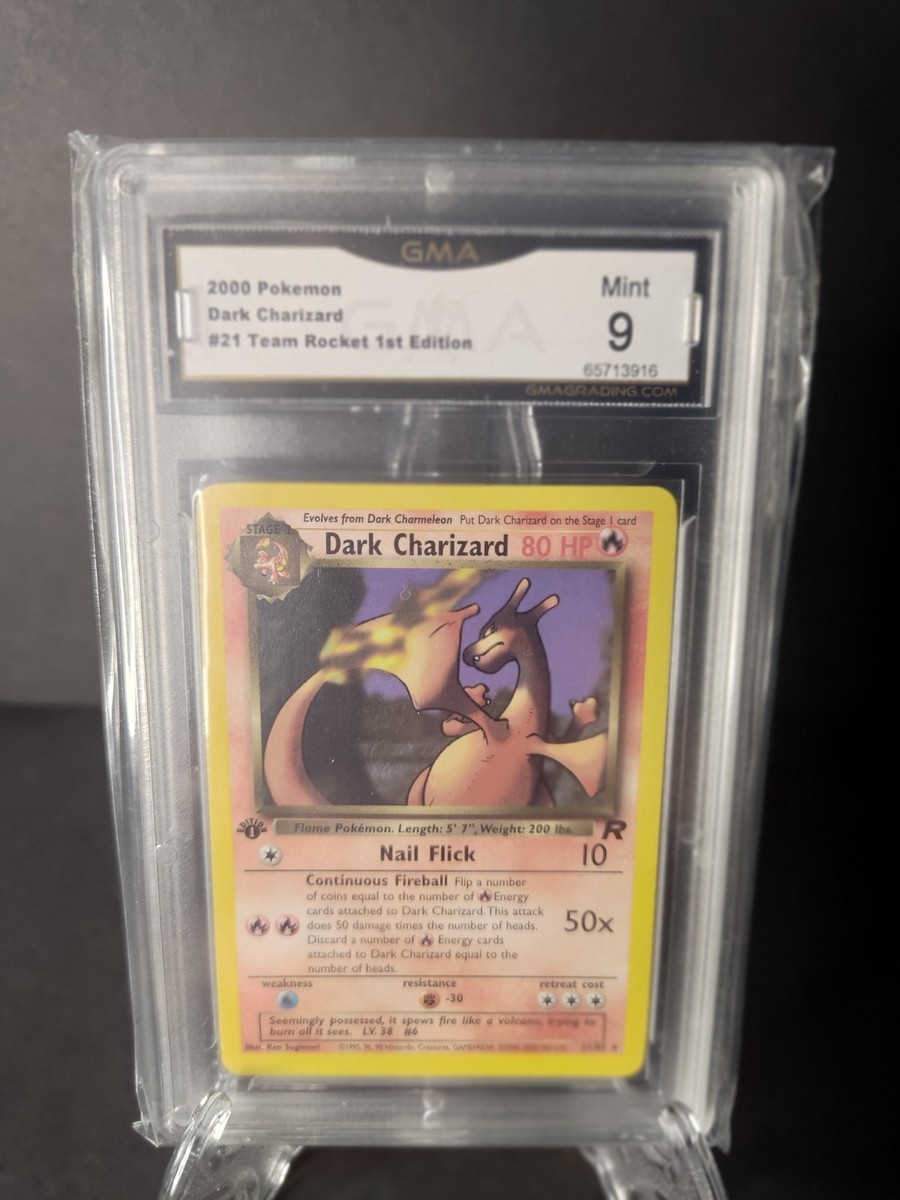 2000 Pokemon Dark Charizard NON HOLO #21 Team Rocket 1st Edition