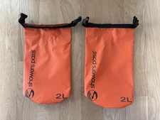Showers Pass 2L Dry Bag x 2 - Orange, New Without Tags/Never Used