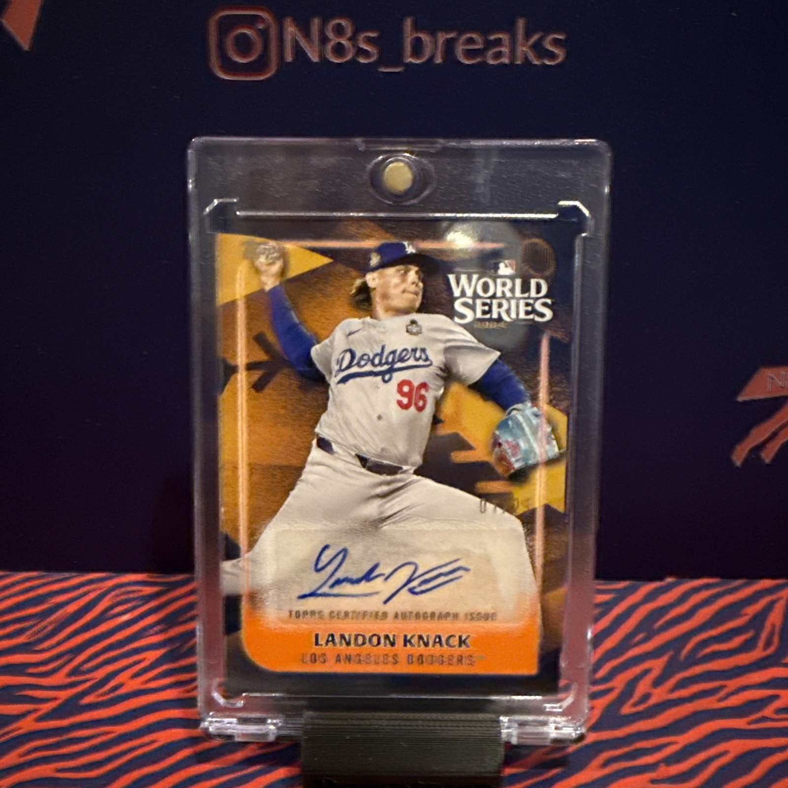 Topps 2025 Series 2 2024 World Series Auto Card Landon Knack 1/25 First Print