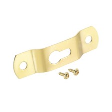 Keyhole Hanging Plate, 49mm x 13mm Hook for Frames with Screws, 20 Pcs (Golden)