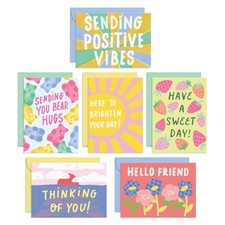 Sweetzer  Orange S O Fun Thinking of You Cards with Envelopes - Colorful Not...