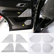 New 8X Alloy Cover Trim For Range Rover Velar 18-26 Silver Inner Door Horn Sound
