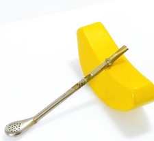 Pipa da fumo messicana - tutta in ottone - 6,1" vintage abbastanza vecchia