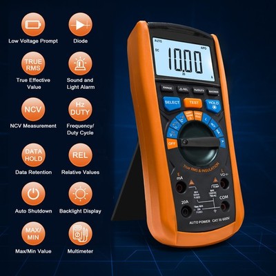 Multimeter Digital&Isolationsmessgerät 2-in-1 2000MΩ 1000V True-RMS Voltmeter