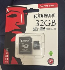 Kingston 32GB Class 4 MicroSDHC Card Flash Memory with SD Adapter 32GB/ NEW