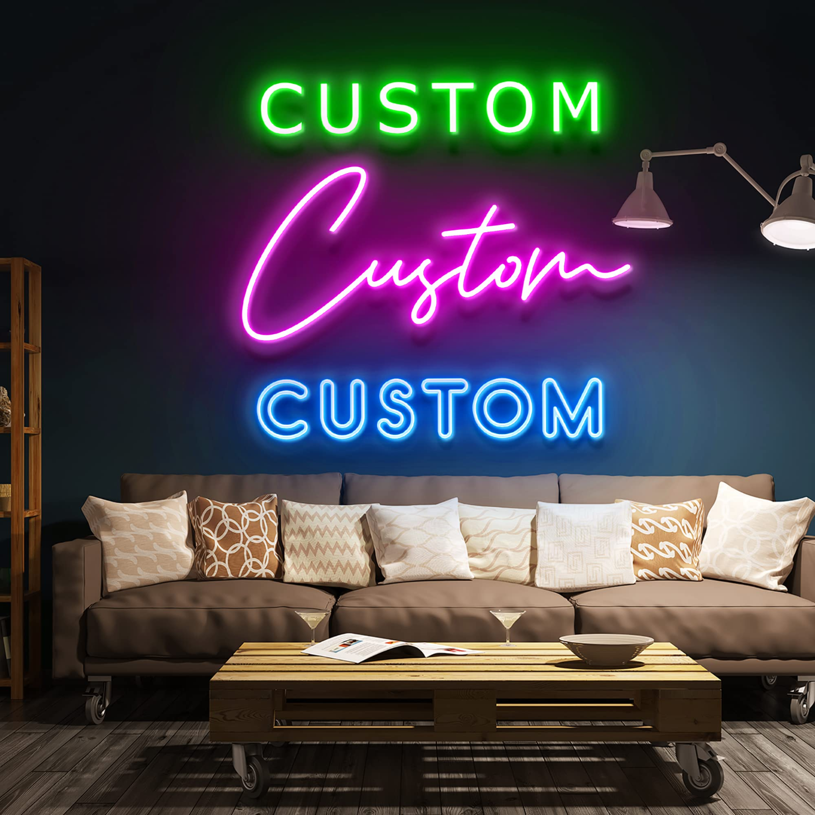 Custom LED Sign Personalized Light Lamp Handmade Artwork Visual | eBay