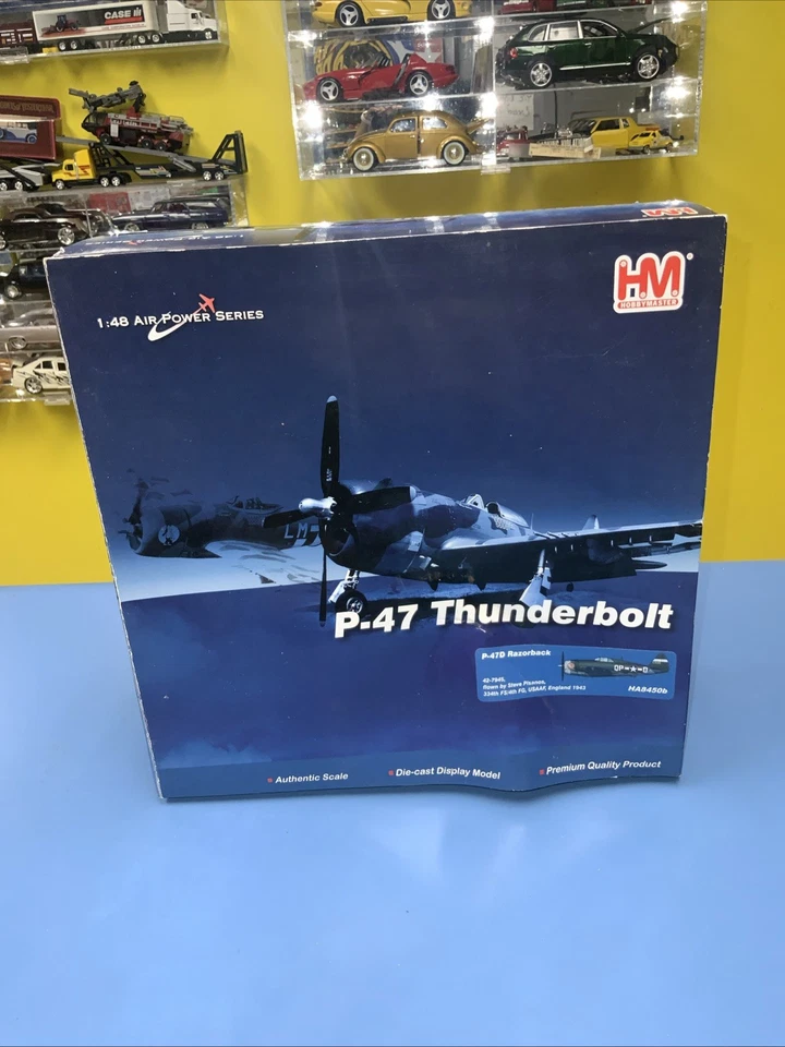 Hobby Master P-47D Thunderbolt Razorback Flown by Steve Pisanos HA8450b 1:48 - Image 3 of 4