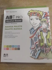 ABT Pro Manga Palette Tombow Markers Dual Tip Alcohol Based Markers. T13