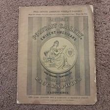 1867 RARE Complete National Portrait Gallery Magazine 1867 RARE Complete National Portrait Gallery Magazine