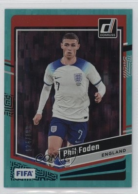 2023-24 Panini Donruss FIFA Teal /199 Phil Foden #12 12qx