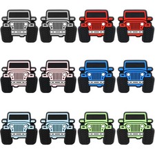 12 Pcs Truck Car Silicone Beads, CCOZN Colorful Car Silicone Focal Beads Bulk...